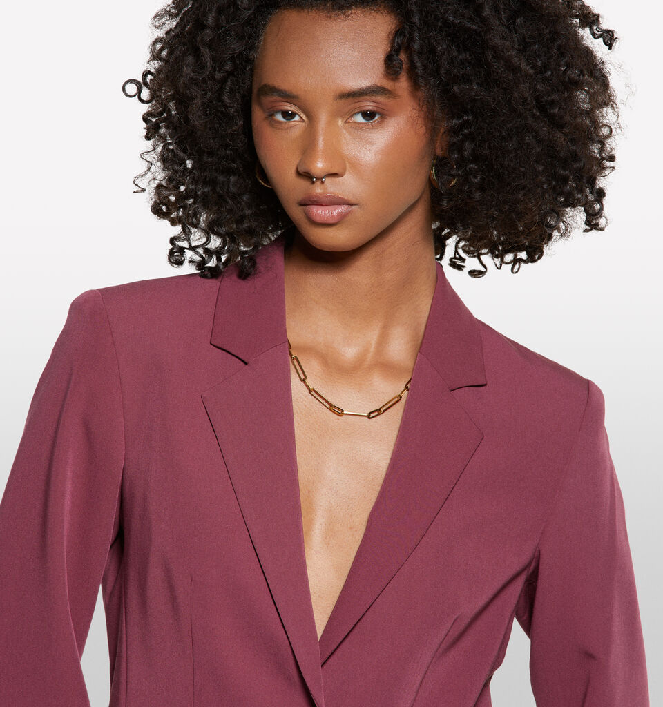 Μπλέιζερ slim fit μπορντό - μπλέιζερ γυναικεία - Μπορντω | Sisley image number 4